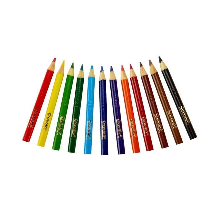 Crayola Short Colored Pencils, Assorted Colors, Set of 12 Weekend Sale